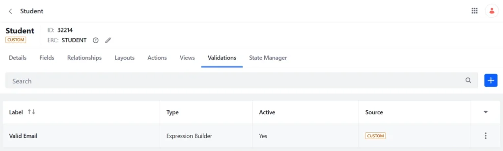Validations in Objects